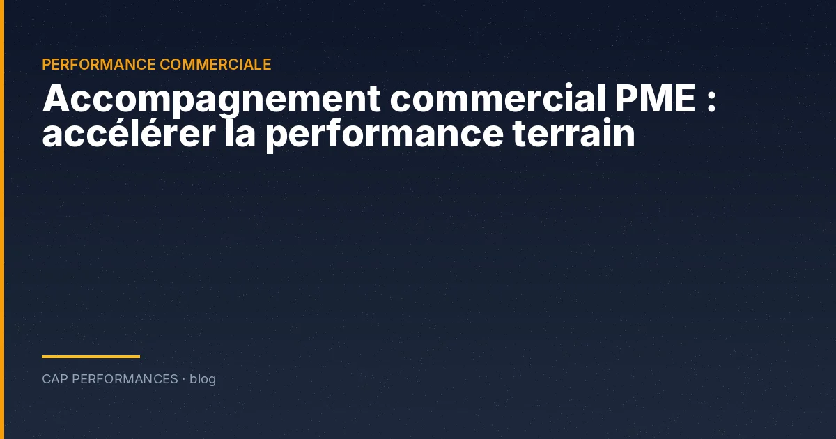 Accompagnement commercial PME