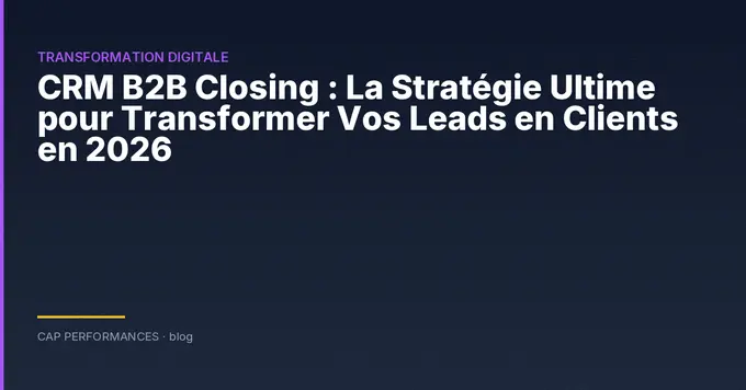 CRM B2B Closing