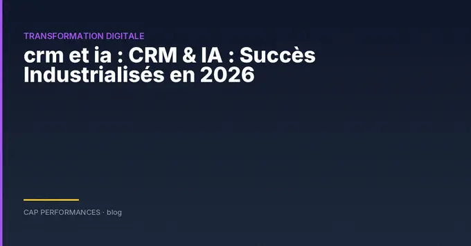 CRM et IA : succès commerciaux en B2B