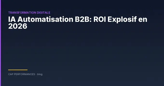 IA et automatisation B2B : ROI concret