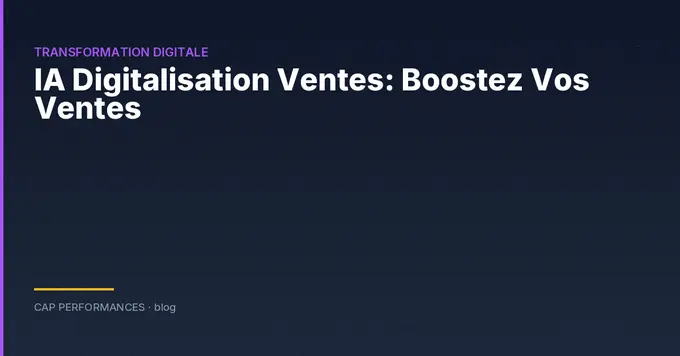 IA et digitalisation des ventes B2B