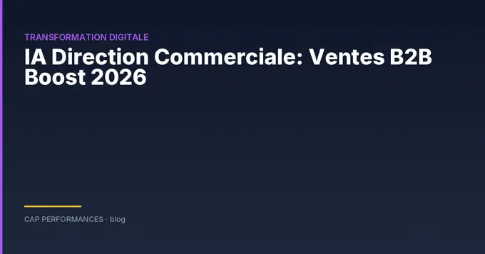 IA et direction commerciale B2B