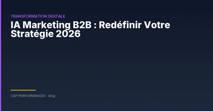 IA marketing B2B : stratégie concrète