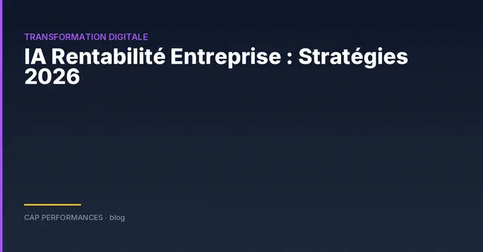 IA et rentabilité en entreprise B2B