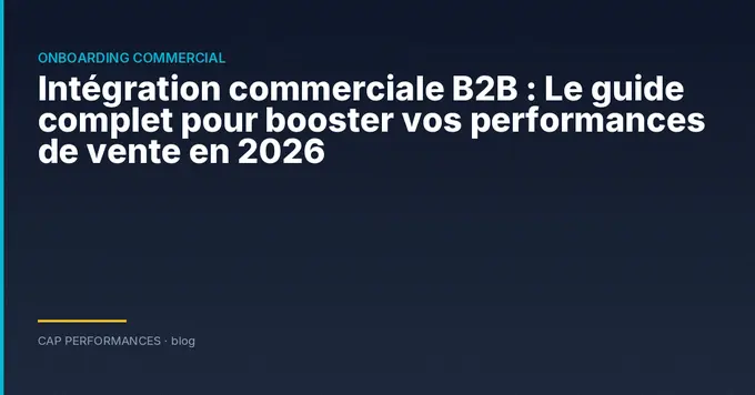 Intégration commerciale B2B