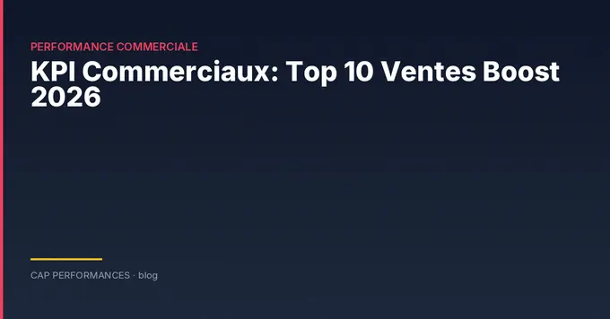 KPI Commerciaux: Top 10 Ventes Boost 2026