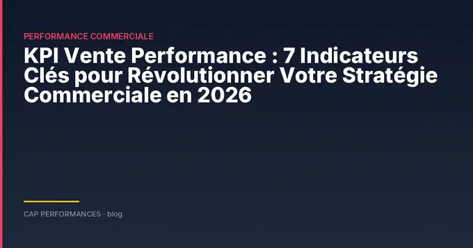KPI Vente Performance