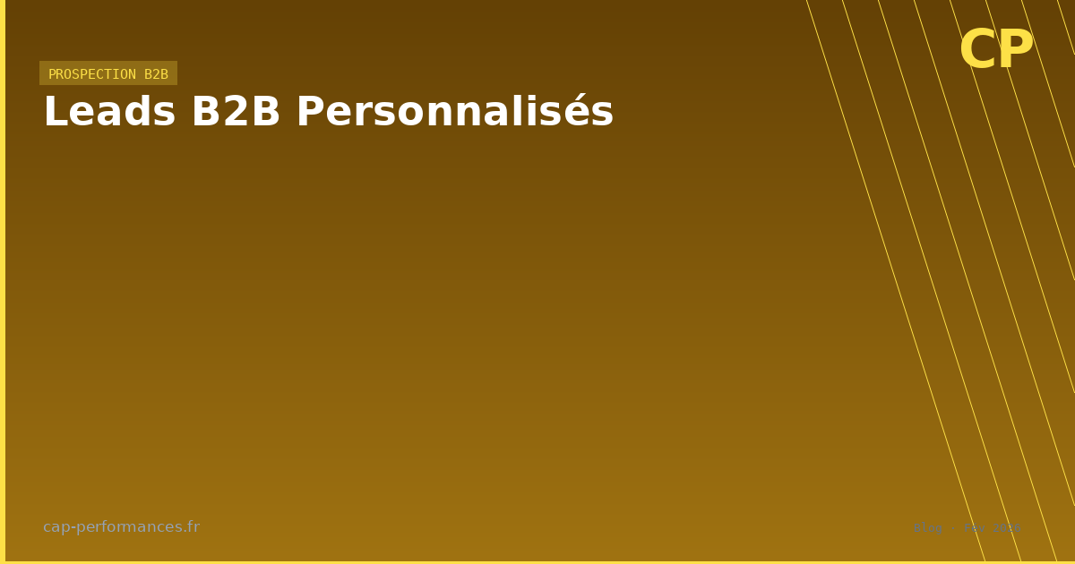 Leads B2B Personnalisés