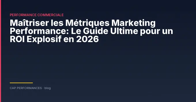 Métriques marketing et performance B2B