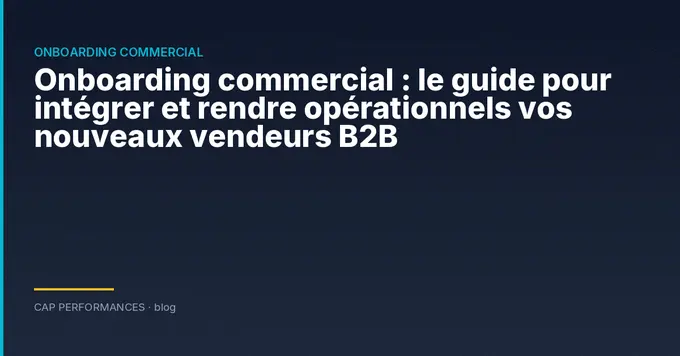 Onboarding commercial