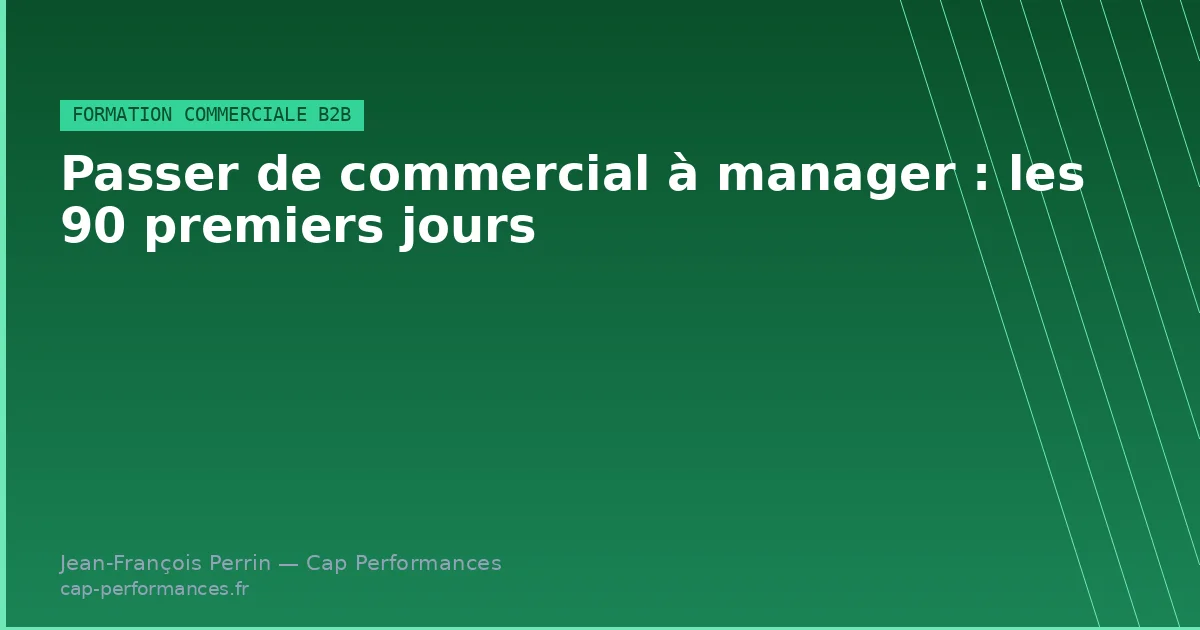 Passer de commercial à manager