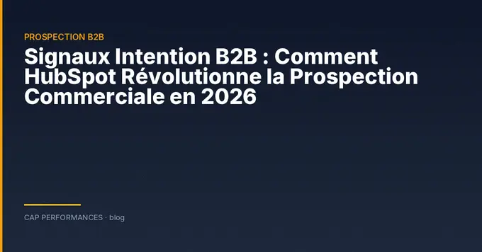 Signaux Intention B2B