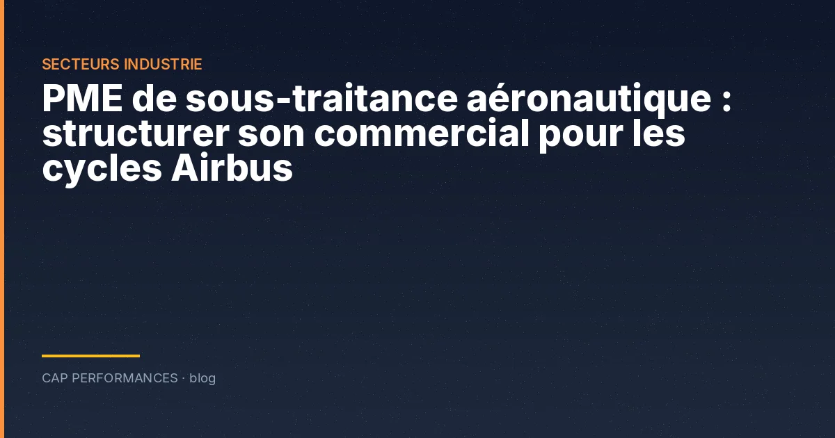 PME de sous-traitance aéronautique