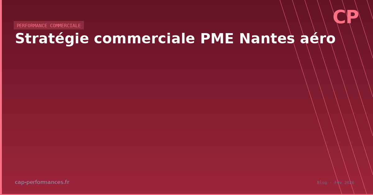 Stratégie commerciale PME Nantes aéro