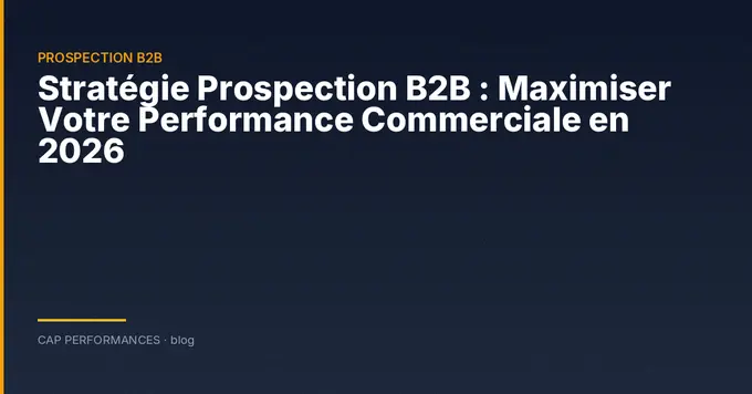 Stratégie Prospection B2B