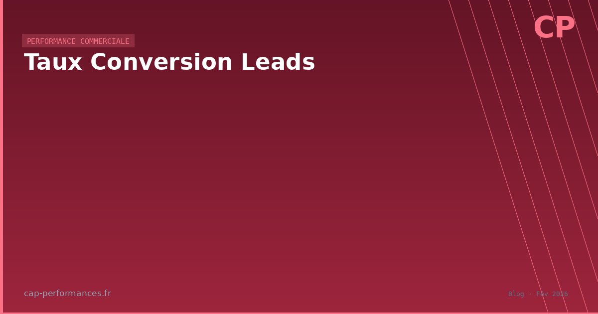 Taux Conversion Leads