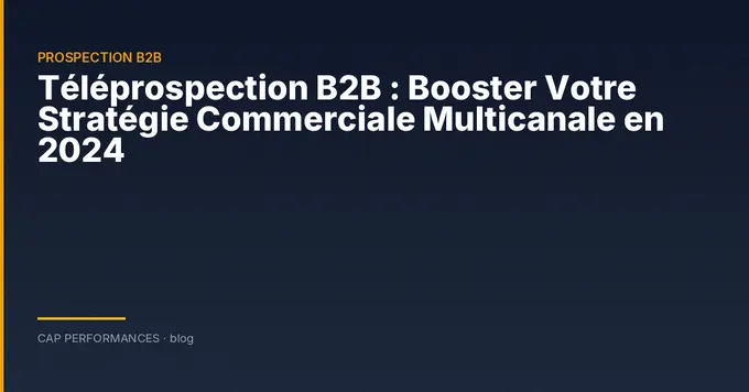Téléprospection B2B